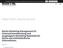 Tablet Screenshot of martin-management.de